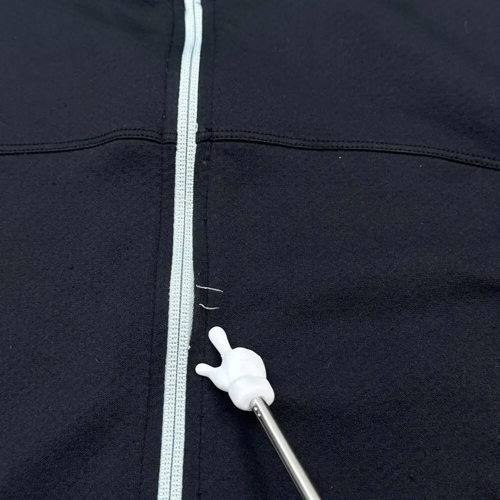 ALO x Nintendo World New York Full Zip Jacket Mens Size Large Black Mock Neck - Picture 8 of 16